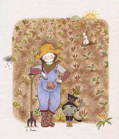 【插画】초록담쟁이——美丽的日子