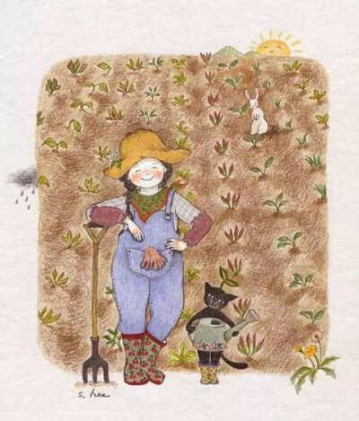 【插画】초록담쟁이——美丽的日子