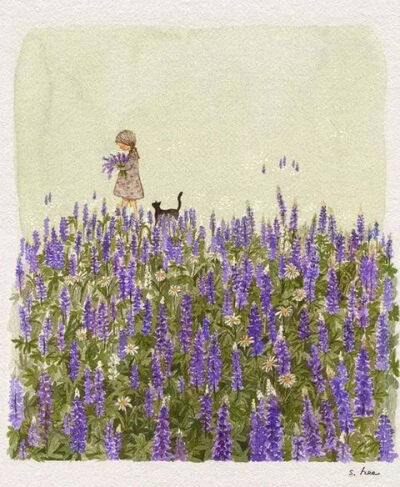 【插画】초록담쟁이——美丽的日子