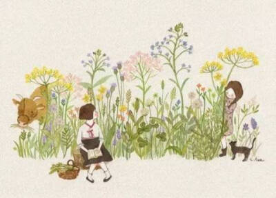 【插画】초록담쟁이——美丽的日子