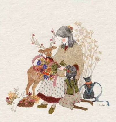 【插画】초록담쟁이——美丽的日子