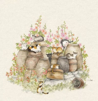 【插画】초록담쟁이——美丽的日子