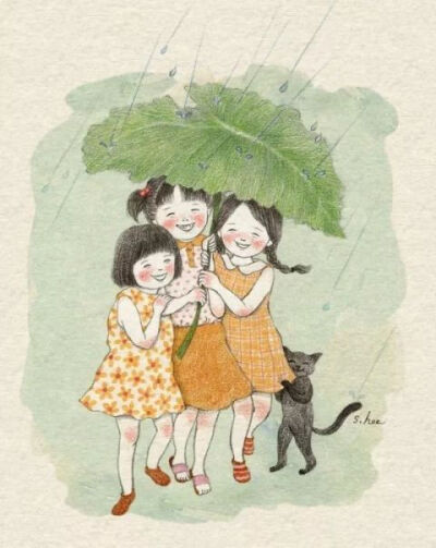 【插画】초록담쟁이——美丽的日子