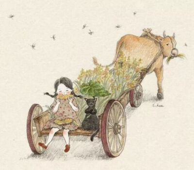 【插画】초록담쟁이——美丽的日子