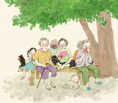 【插画】초록담쟁이——美丽的日子