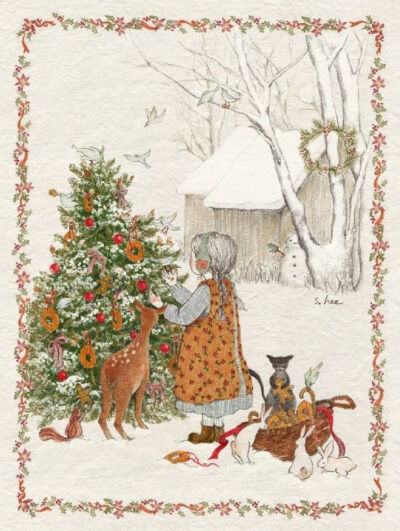 【插画】초록담쟁이——美丽的日子