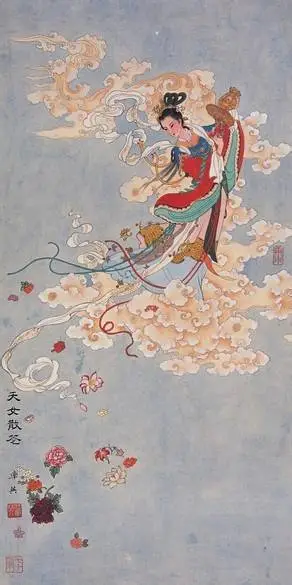 天女散花- 高清图片，堆糖，美图壁纸兴趣社区