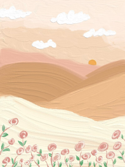 /少女心壁纸/水彩油画壁纸
|©️ 九絳风 ​​​