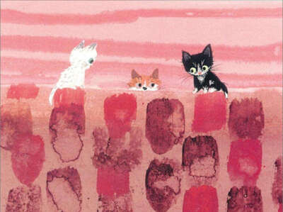 插画师：渡辺あきお的作品—全是可爱的小猫咪
