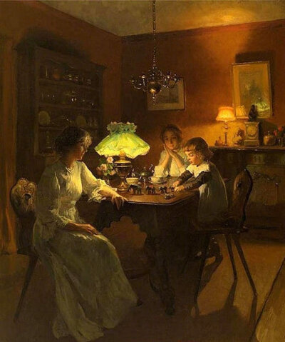 迷人的光影
法国画家 Marcel Rieder（1862-1942） 