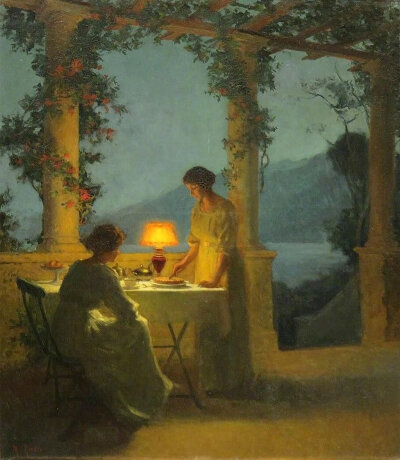 迷人的光影
法国画家 Marcel Rieder（1862-1942） 