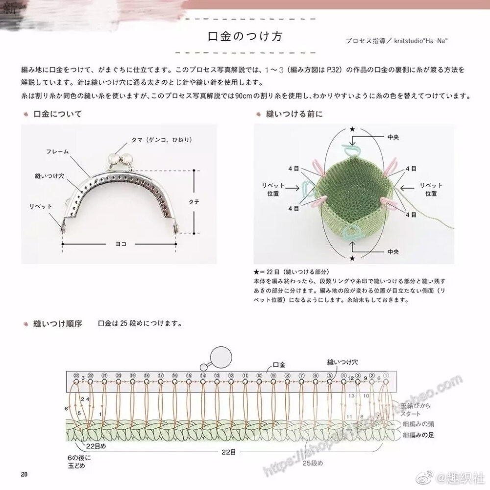 口金包缝合方法