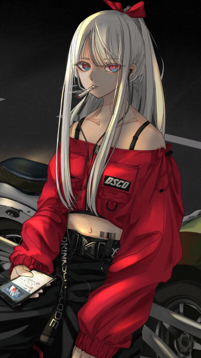 女生抽烟头像！