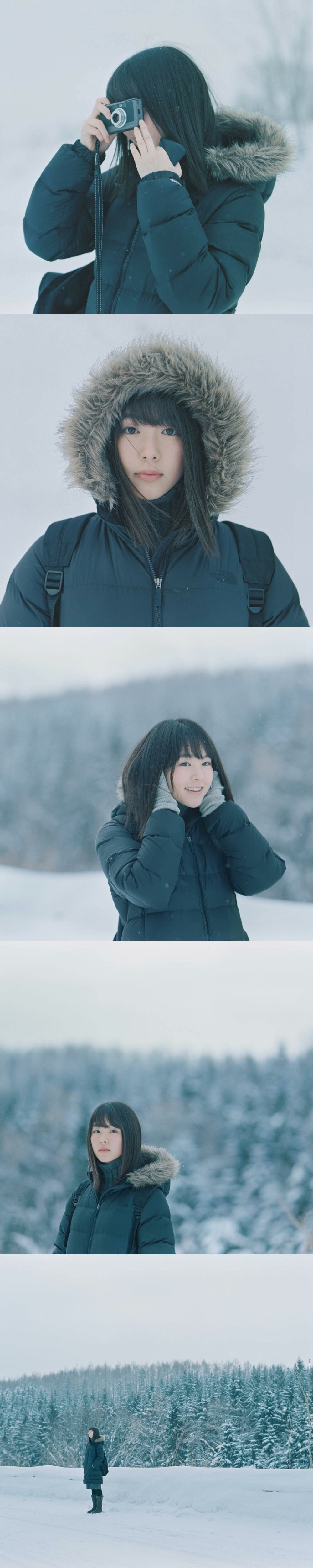 唐田英里佳 雪地 日系少女 我的城市下雪了