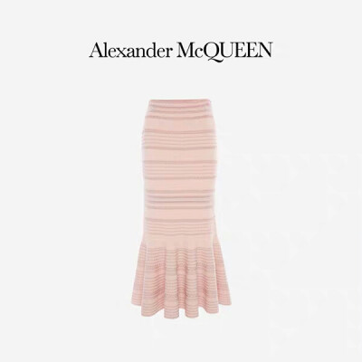 ALEXANDER MCQUEEN/亚历山大麦昆 2020早春女装 女士高腰中长半裙