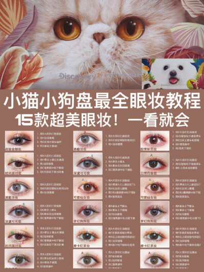 完美日记小狗小猫盘眼影