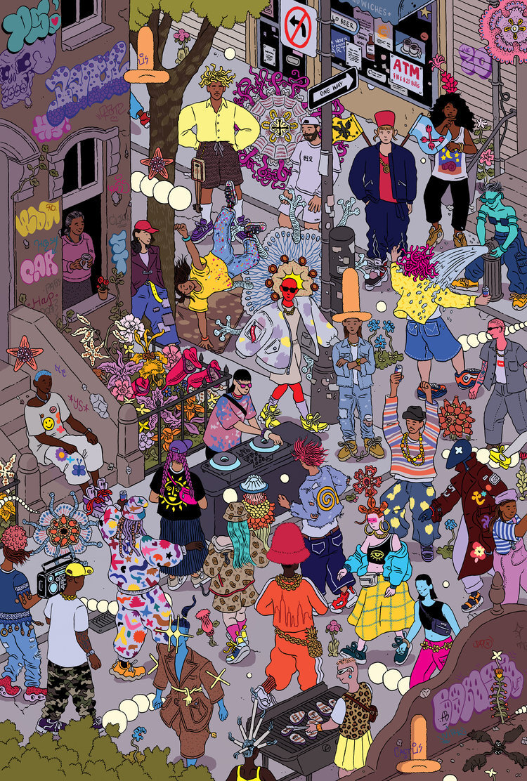 插画师:iiya milstein 纽约街头