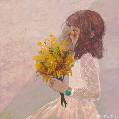 小萝莉 厚涂 水彩