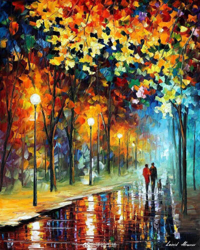 插画师：Leonid Afremov 油画系列~ ​ ​