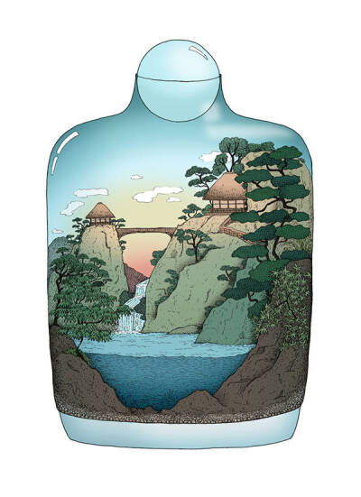 瓶中幻想｜画师Annie Davidson ​ ​​​