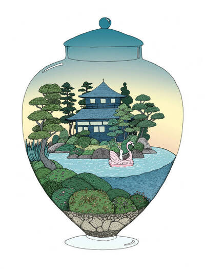 瓶中幻想｜画师Annie Davidson ​ ​​​