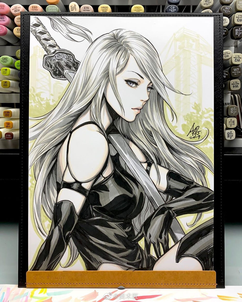 马克笔手绘美漫女主 人物插画艺术家 artgerm 676767