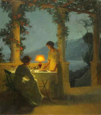 An Evening on the Terrace, Marcel Rieder