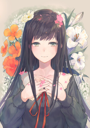 哥特萝莉、黒服、ウェービーヘア、金发