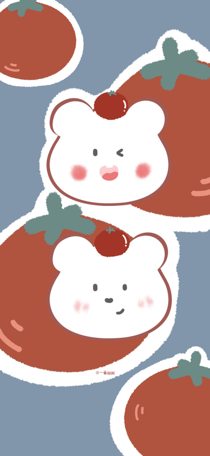 敲可爱的小熊背景图