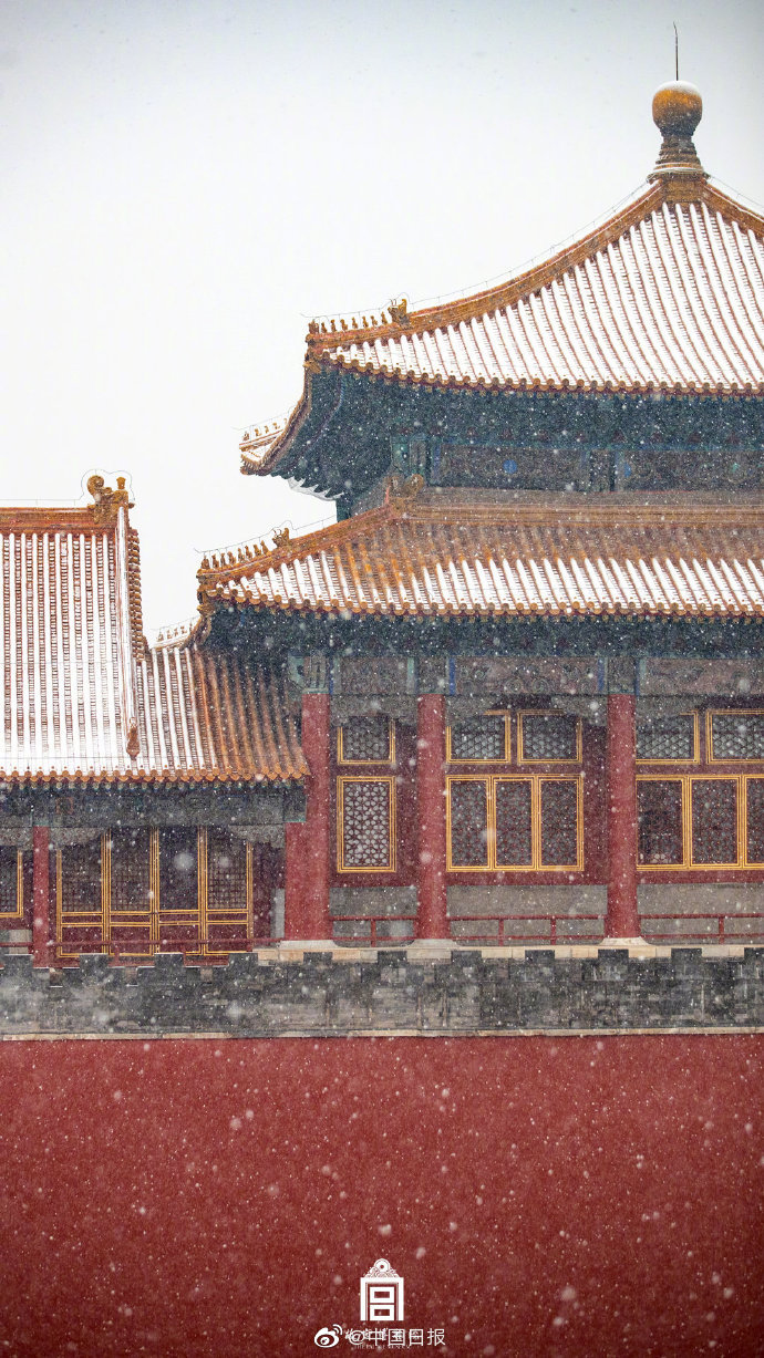 北京故宫雪景