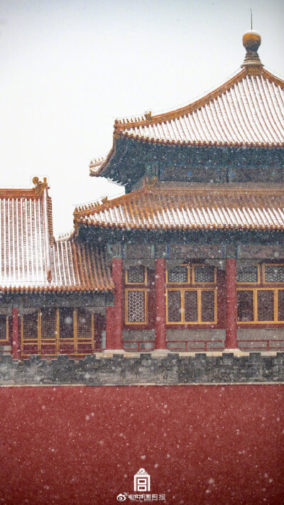 北京故宫雪景