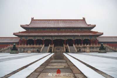 北京故宫雪景