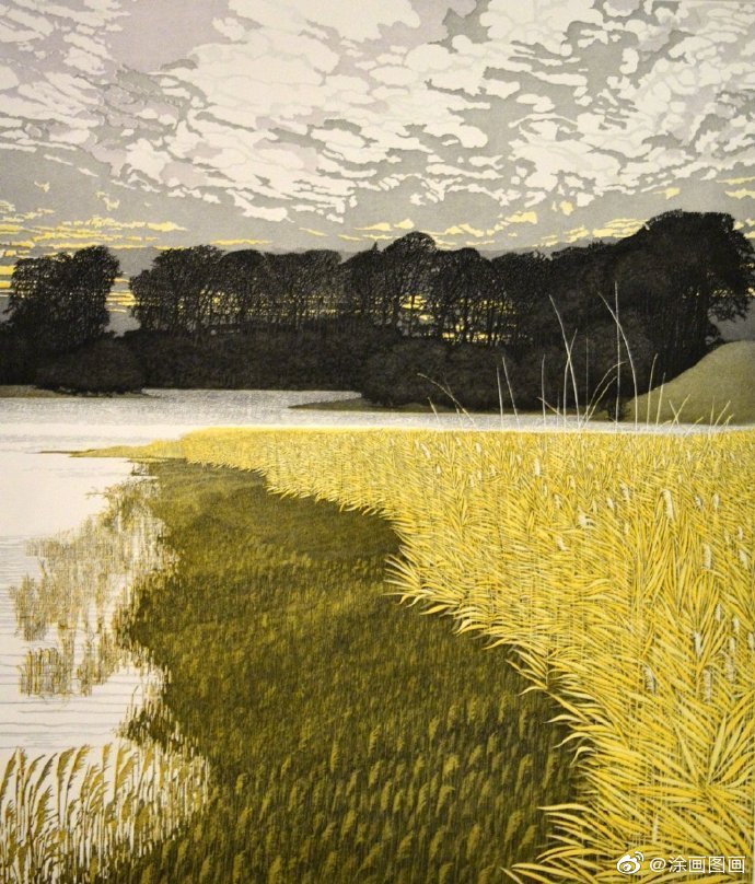 英国艺术家 Phil Greenwood 版画风景 ​​​