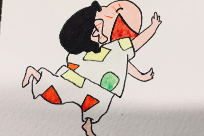 蜡笔小新的动感光波biubiu