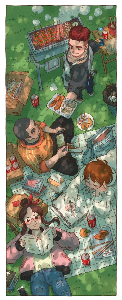 插画师 东隆咚奇妙的 《向往镇》