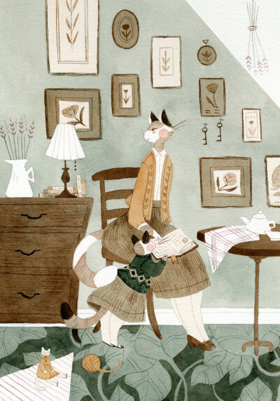 来自插画师 Vanessa Gillings 绘画作品 | www.vanessagillings.com