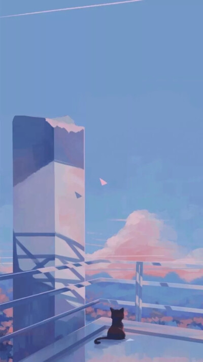 蓝色的