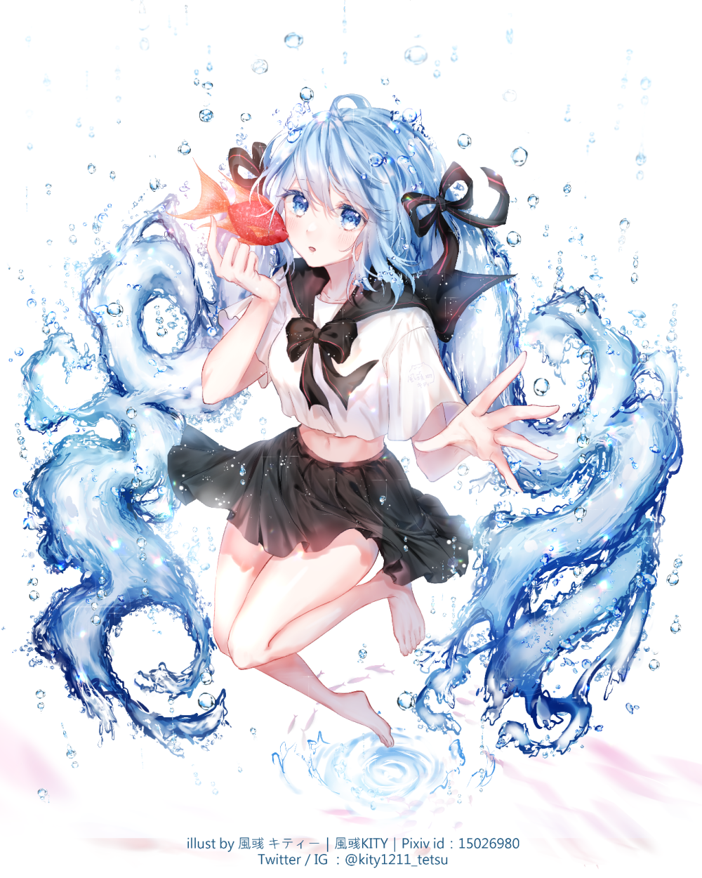 水初音 ボトルミク 画师：風彧（キティー） （p id=15026980）id=80031328