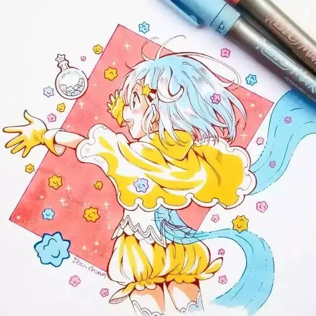 动漫少女 绘画 Q版 人物 