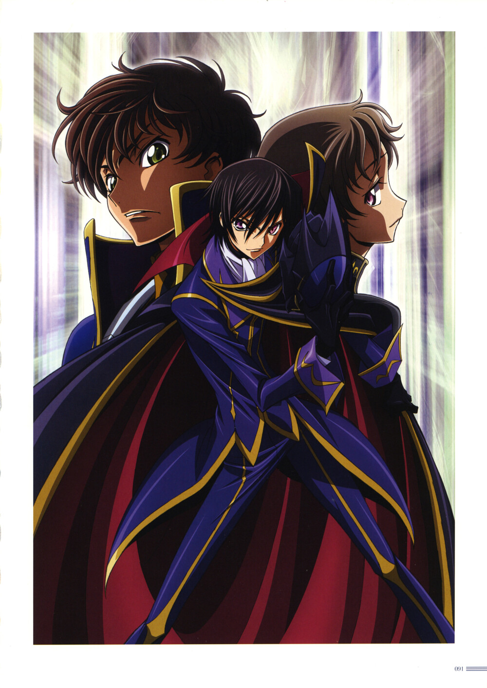 反叛的鲁路修壁纸二次元动漫鲁鲁修朱雀cc侵删