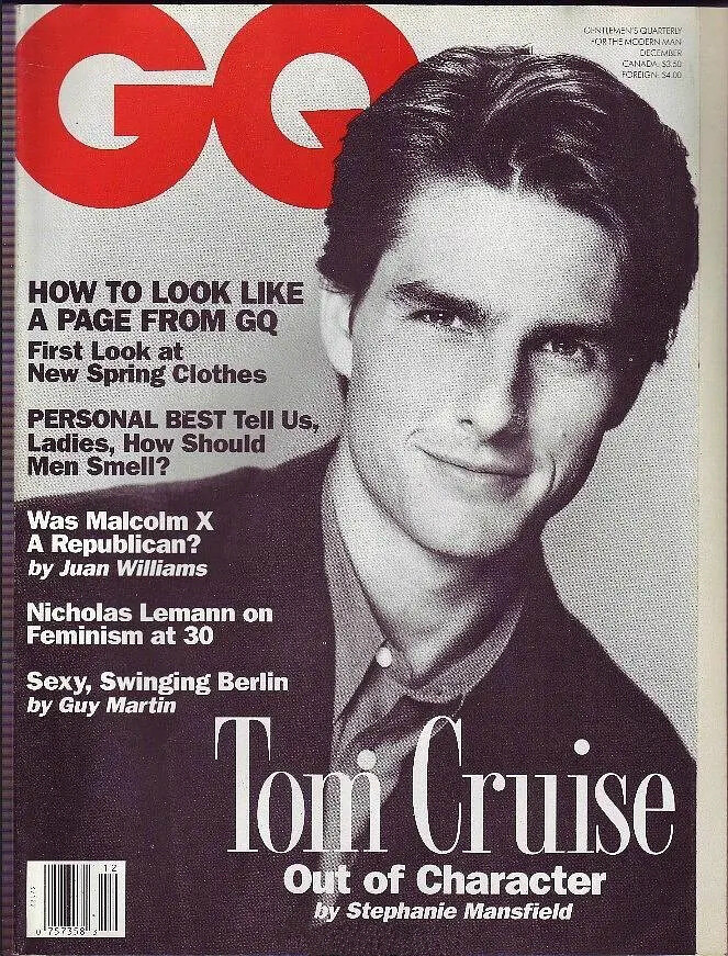 《GQ》杂志封面。Tom Cruise 汤姆·克鲁斯