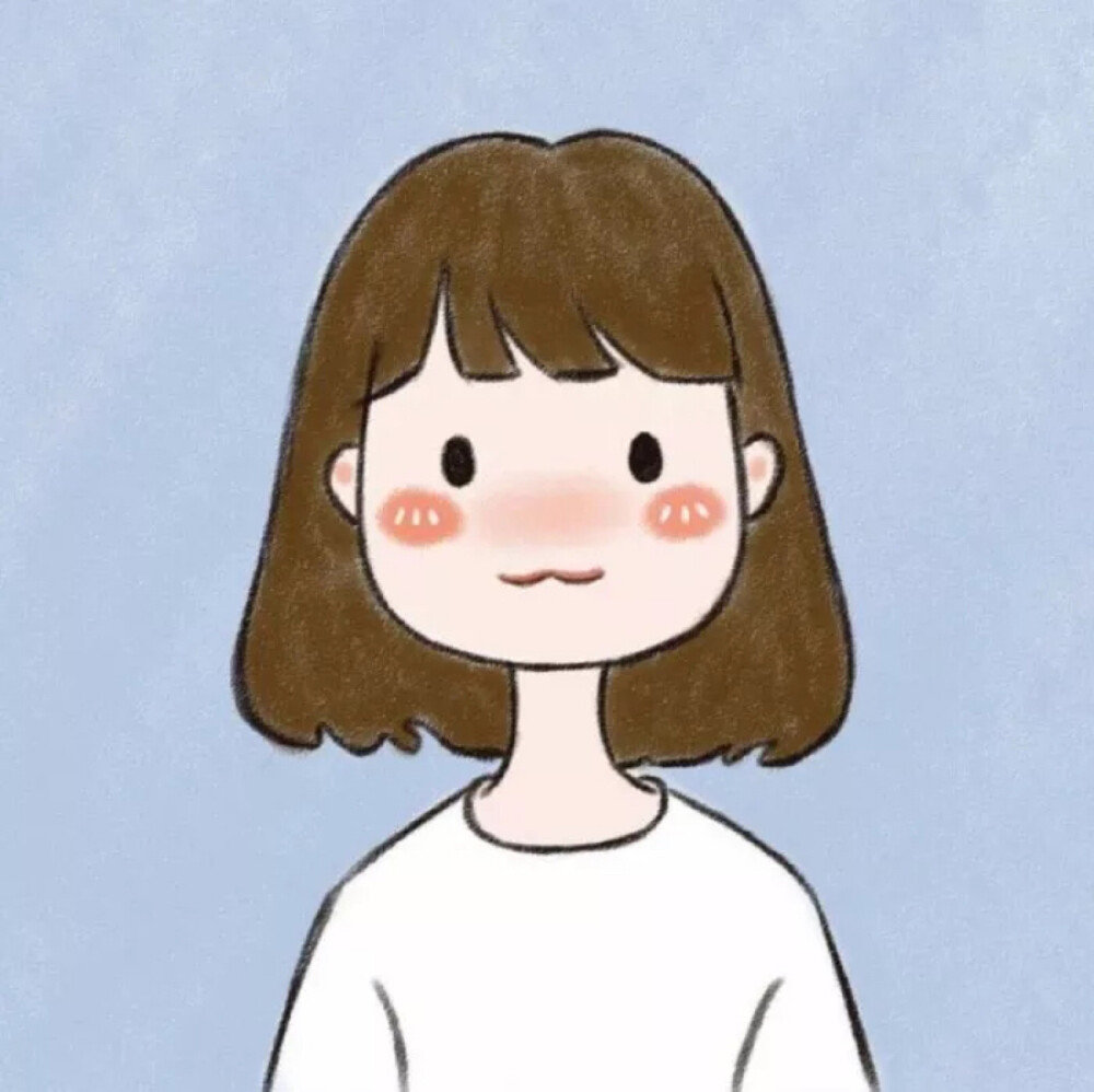 二次元 漫画 手绘 简笔画 情侣头像