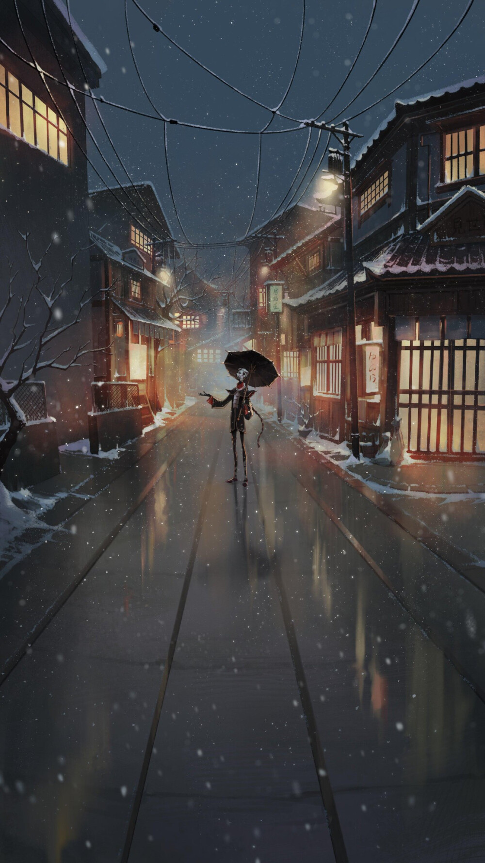 北国的雪#第五人格宿伞之魂
【中文自译】
独自走在北国路上
寒夜的眼泪变成了雪
在万家灯火背后
散落在你手中化为一朵花
深邃通透的风境中
我在想念那些与挚友一起的每一天
【日语原文】
北国の道を独り歩くと、
寒夜の涙は雪となった。
住家に灯る明かりを背に。
散る一粒の花を手に。
深々と透き通る景色の中で、
友との日々を恋しく思う。