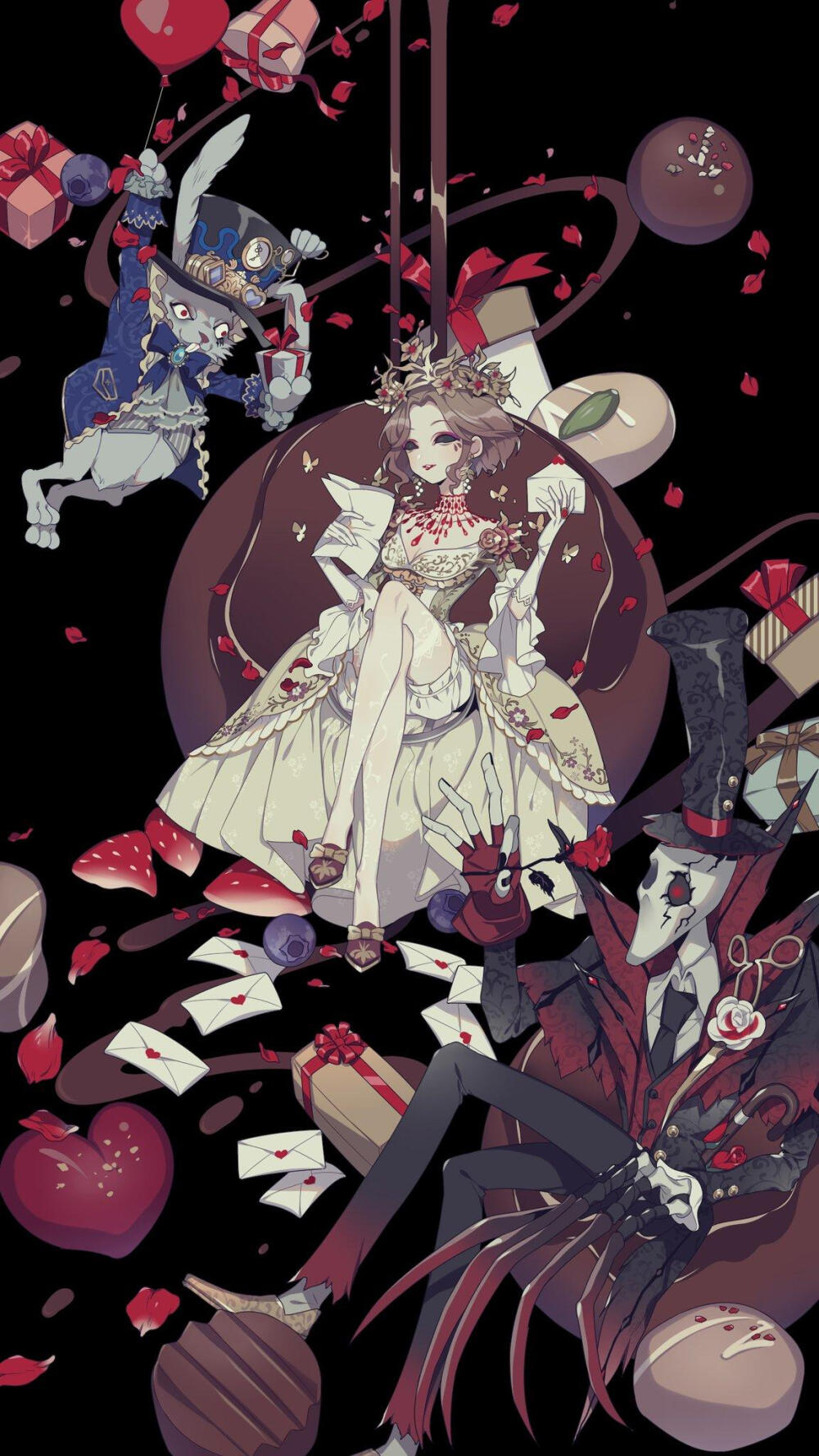 第五人格日服情人节贺图