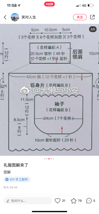 宝宝裙子编织图解