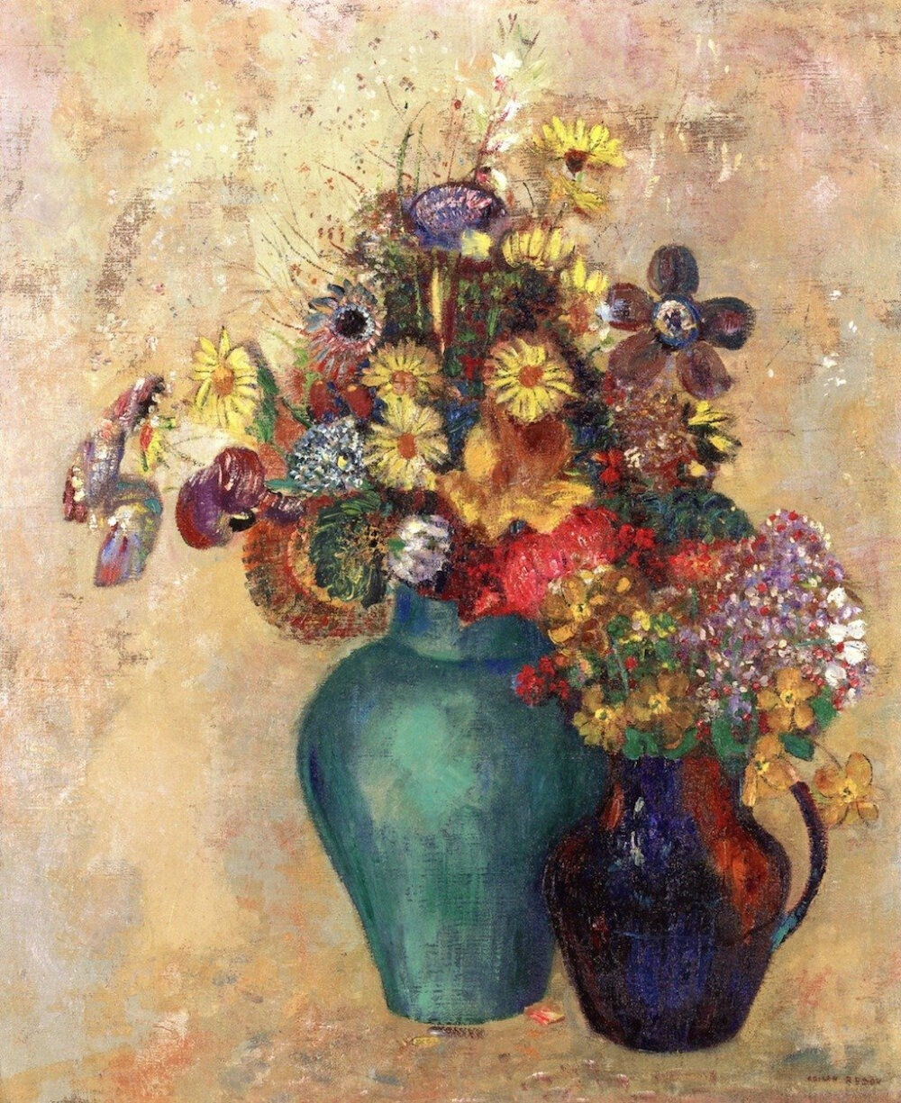 花儿
奥蒂诺·雷东(Odilon Redon 1840-1916) ​​​