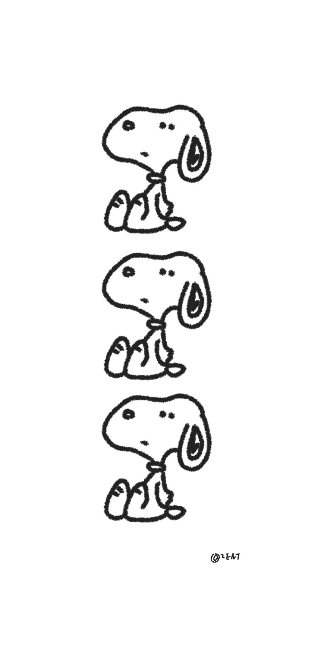 史努比壁纸
图源微博 罪恶女兔