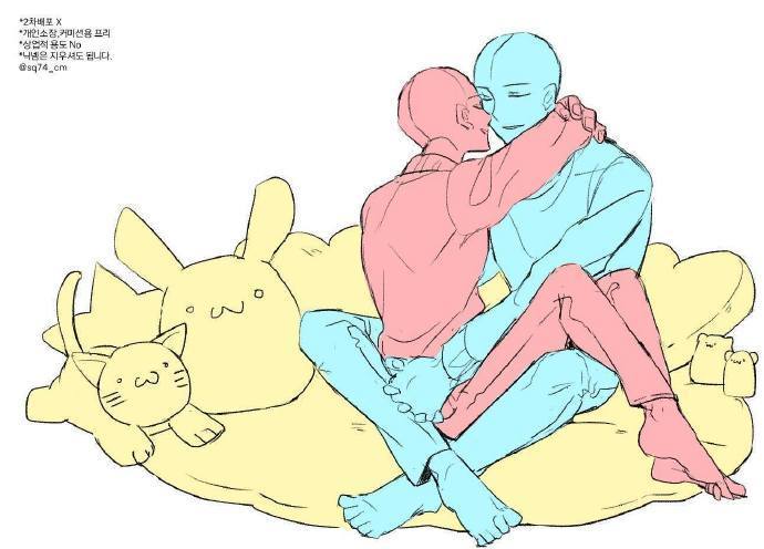 让人欲罢不能的姿势。即使只是线稿，我已经脑补十万字了
twi : imere7474 ​​​​