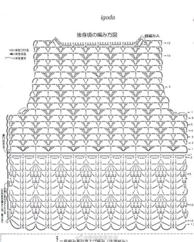 钩织❤️图解❤️背心