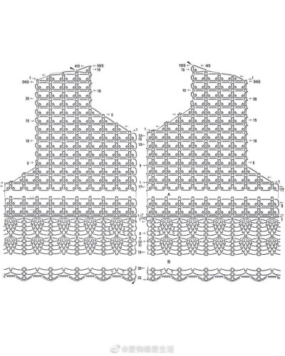 钩织❤️图解❤️背心
